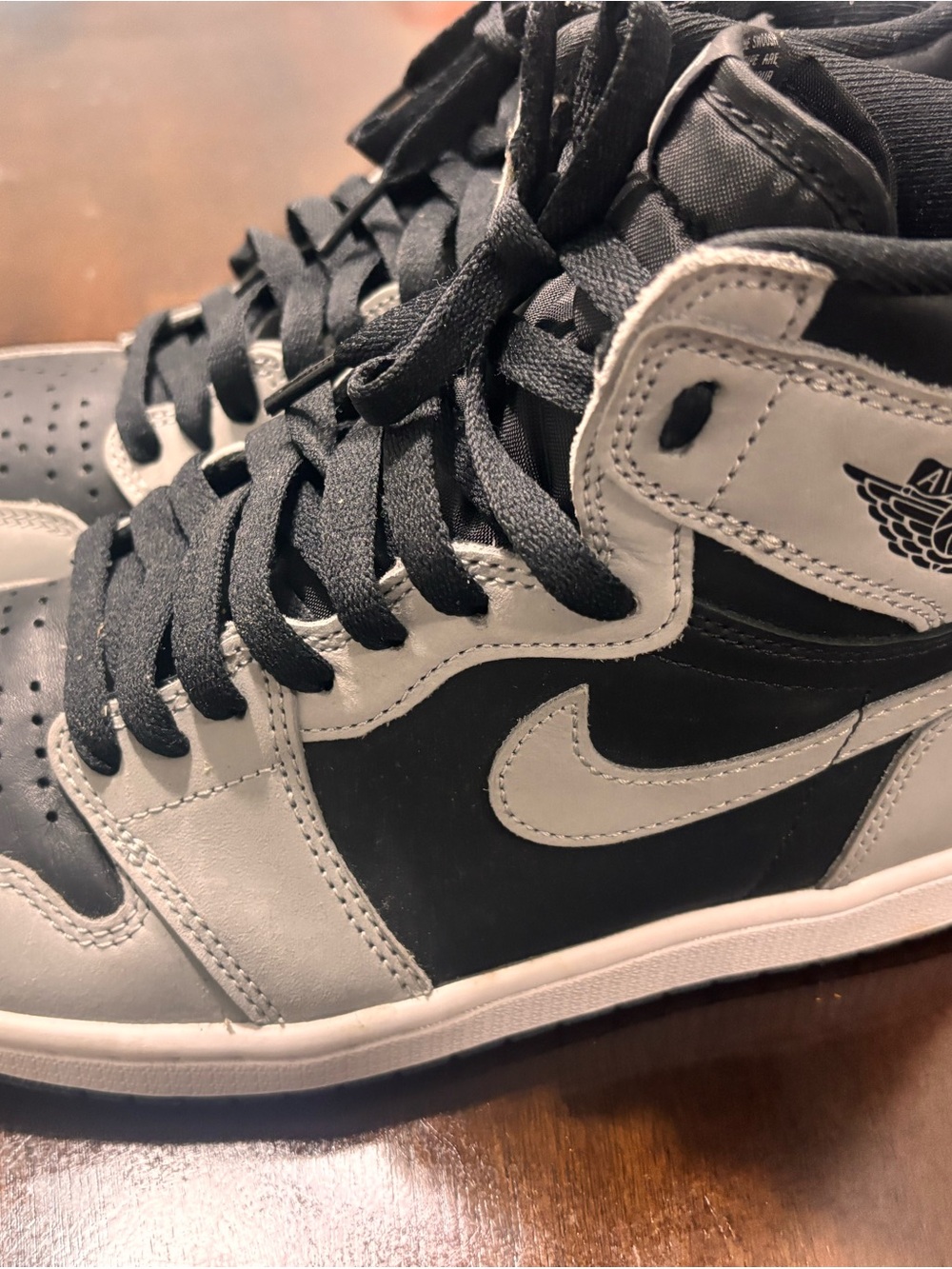 Nike Air Jordan 1 Mid Black and Gray Men's Sneakers